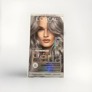 L'Oreal Paris Feria Smokey Silver S1 Permanent Hair Color Gel Brand New